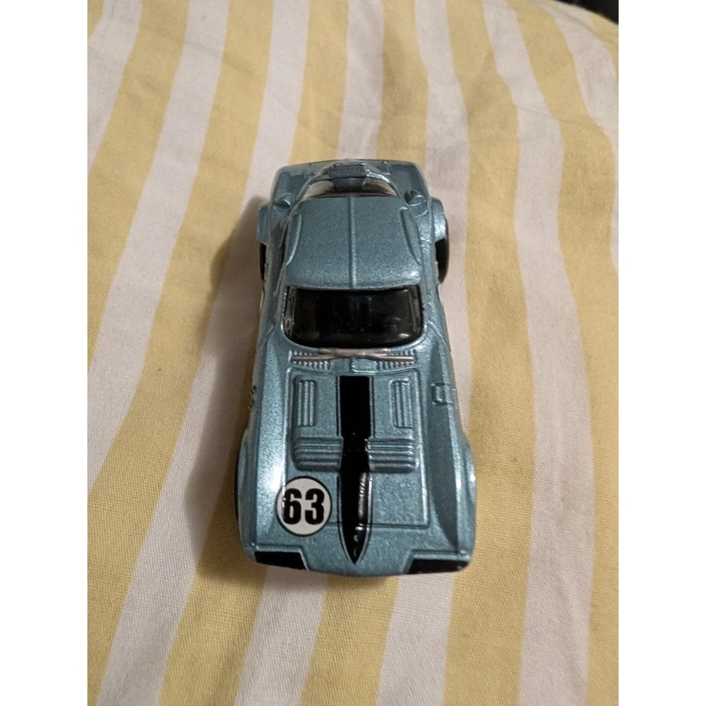 Mattel Hot Wheels Corvette Grand Sport Metallic Blue Race Day 63 Toy Car 1:64